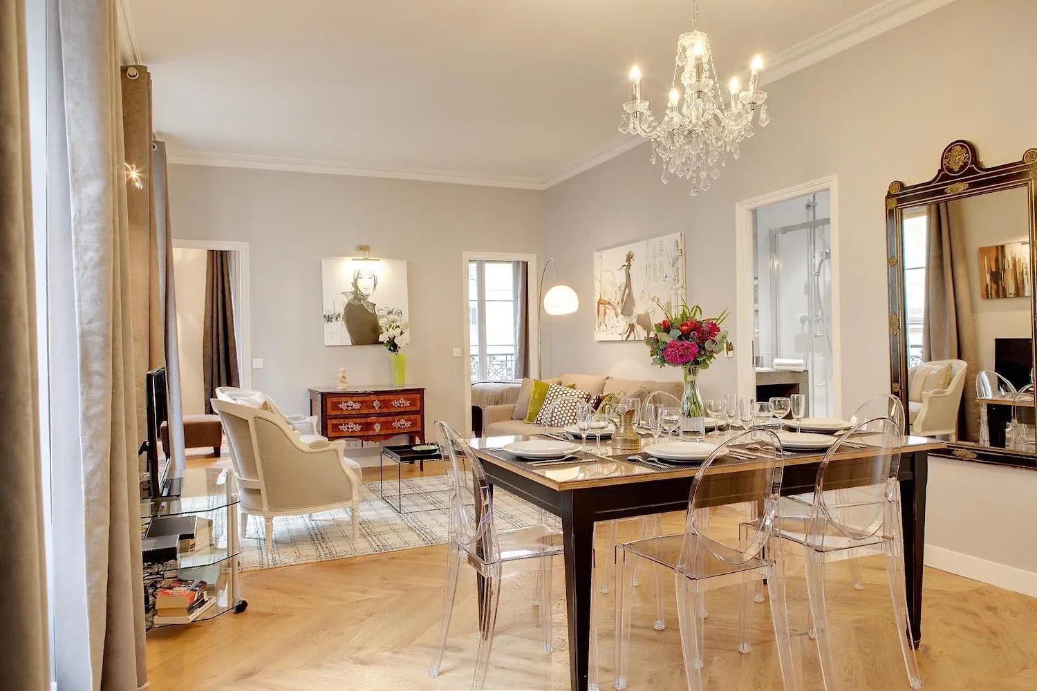 Blanc Manteau Residence Paris Fransa